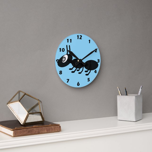 Reloj Redondo Mediano Diseño de hormiga (Oficina)