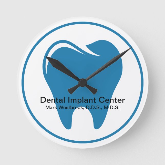 Reloj Redondo Mediano Diseño de los bloques de la sala de espera de odon (Anverso)