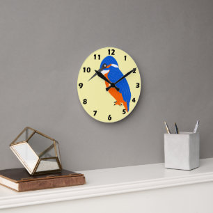 Reloj Redondo Mediano Diseño de Martín Pescador