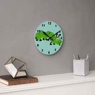Reloj Redondo Mediano Diseño de oruga