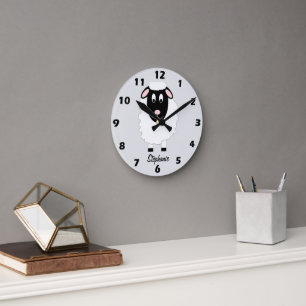 Reloj Redondo Mediano Diseño de oveja personalizado