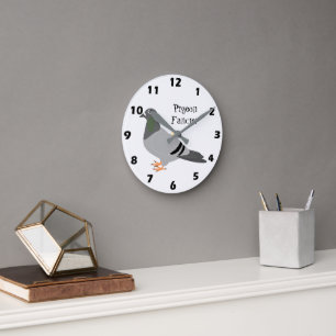 Reloj Redondo Mediano Diseño de pichón personalizado