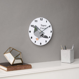 Reloj Redondo Mediano Diseño de pichón personalizado