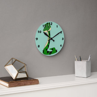 Reloj Redondo Mediano Diseño de serpiente