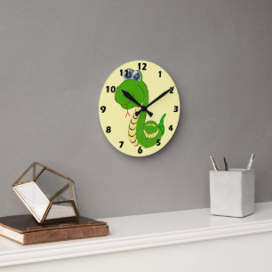 Reloj Redondo Mediano Diseño de serpiente