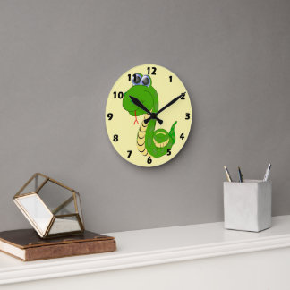 Reloj Redondo Mediano Diseño de serpiente