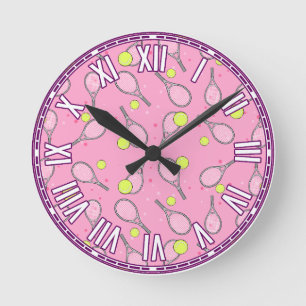 Reloj Redondo Mediano Diseño de tenis