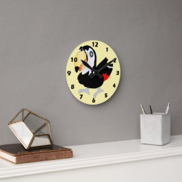 Reloj Redondo Mediano Diseño de Tucán
