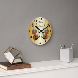 Reloj Redondo Mediano Diseño de violín