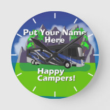 Diseño del Camper Feliz Azul Entegra Aspire RV