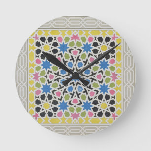 Reloj Redondo Mediano Diseño del mosaico de Alhambra, 'del árabe