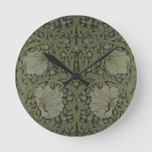 Reloj Redondo Mediano Diseño del papel pintado del "Pimpernel", 1876