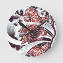 Diseño del tatuaje de Koi Rojo