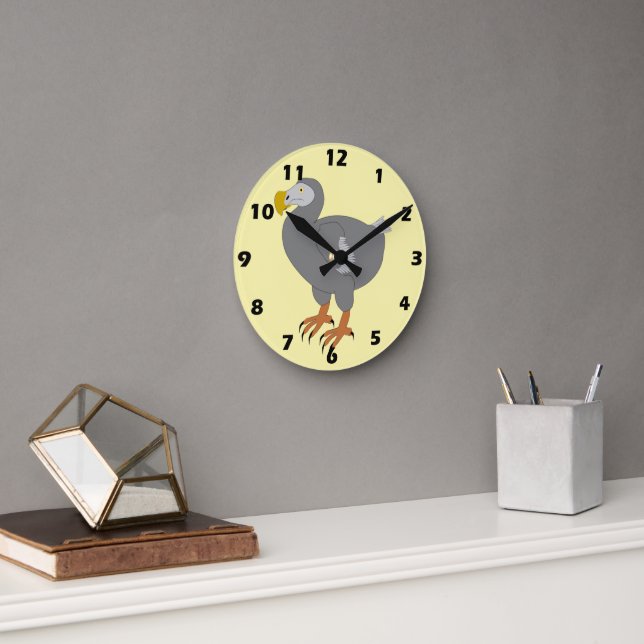 Reloj Redondo Mediano Diseño Dodo (Oficina)