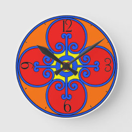 Reloj Redondo Mediano Diseño Mediterráneo Siciliano
