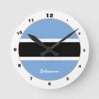 Diseño moderno con bandera de Botswana, hogar de B
