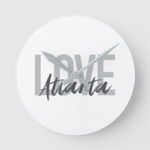 Reloj Redondo Mediano Diseño moderno, simple, fresco, urbano Love Atlant