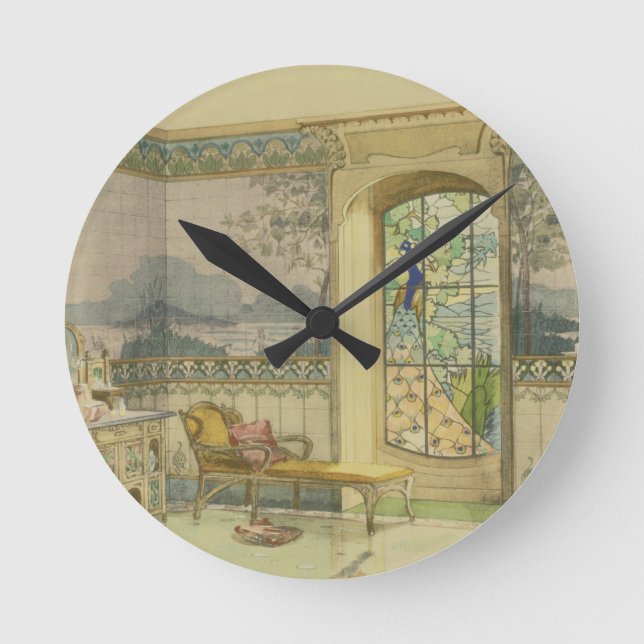 Reloj Redondo Mediano Diseño para un cuarto de baño, de "Interieurs (Anverso)