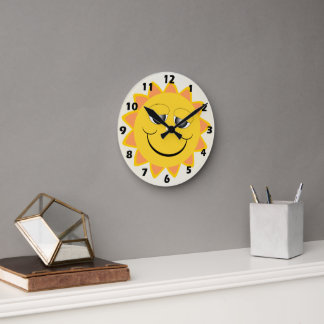 Reloj Redondo Mediano Diseño Sunshine