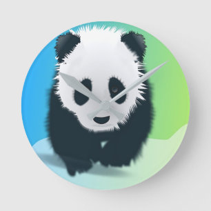 Reloj Redondo Mediano Diseño único de LOBO / ZODIACO / GALAXIA – Gif ele