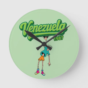 Reloj Redondo Mediano Diseño Venezuela 1987 – Estilo retro ochentero 