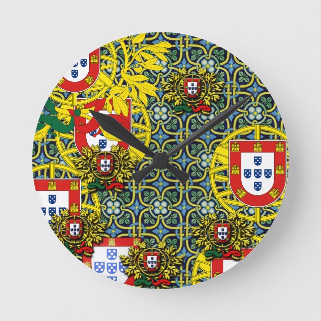 Reloj Redondo Mediano Diseños de Portugal (Anverso)