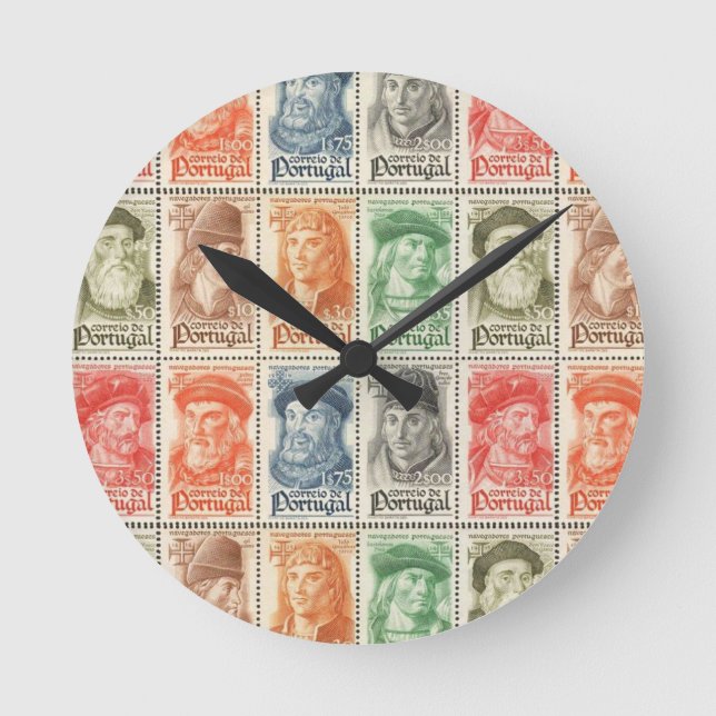 Reloj Redondo Mediano Diseños portugueses de Wall Clock (Anverso)