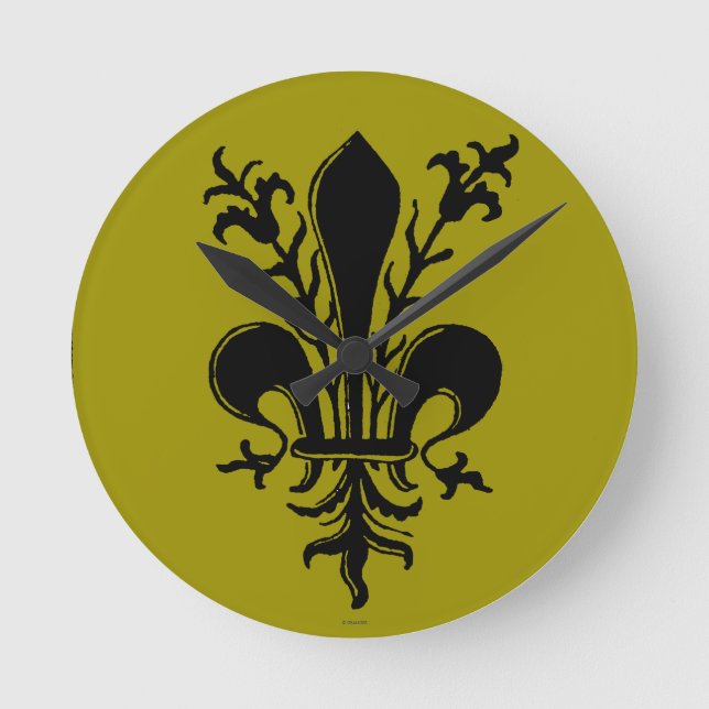 Reloj Redondo Mediano Dispositivo de impresora, 1514 (Anverso)