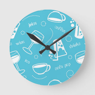 Reloj Redondo Mediano Diversas bebidas