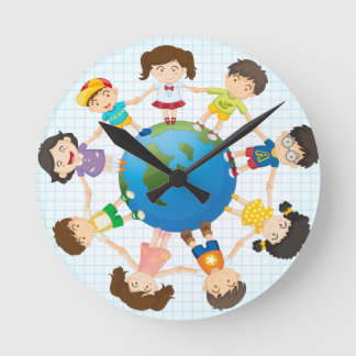 Reloj Redondo Mediano Diversidad global