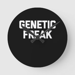 Reloj Redondo Mediano Divertido discurso de Freak T-Shirt genético