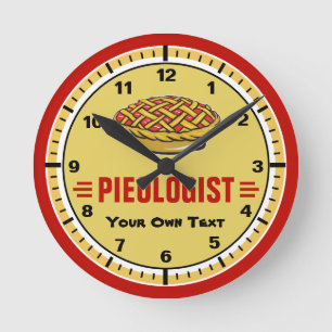 Reloj Redondo Mediano Divertido Personalizado Pie Pieólogo