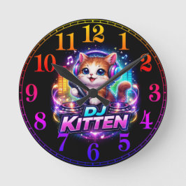 RELOJ REDONDO MEDIANO DJ KITTEN 2