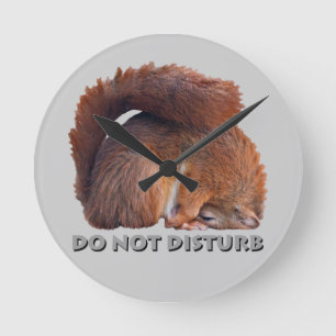 Reloj Redondo Mediano Do Not Disturb Clock (Light Grey)