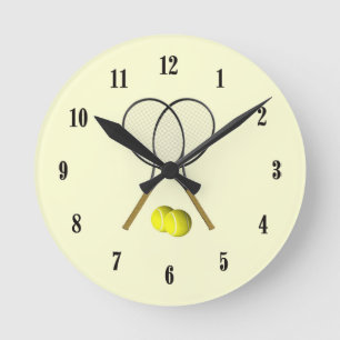 Reloj Redondo Mediano Dobles de tenis xx