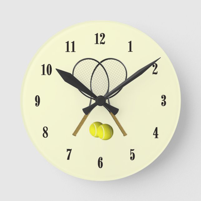 Reloj Redondo Mediano Dobles de tenis xx (Anverso)