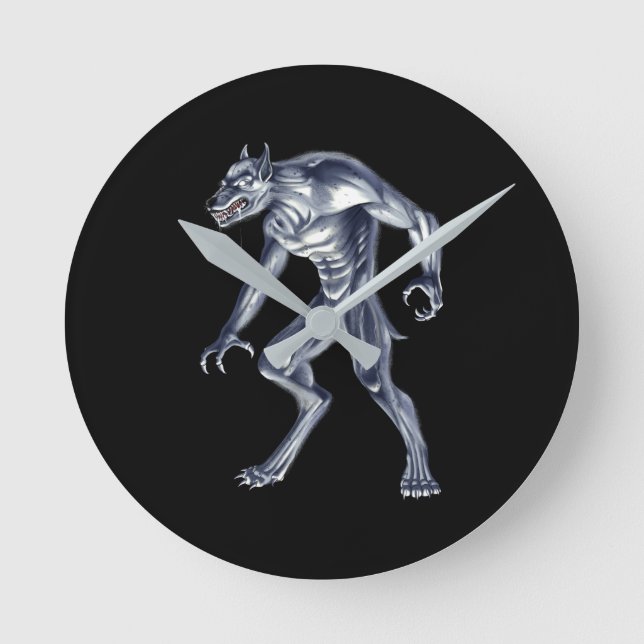 Reloj Redondo Mediano Dogman Cryptid Beast (Anverso)