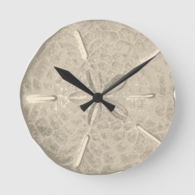 Reloj Redondo Mediano Dólar de arena (Anverso)