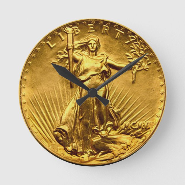 Reloj Redondo Mediano Dólar de la libertad (Anverso)