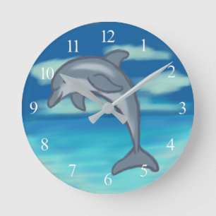 Reloj Redondo Mediano Dolphin Paradise