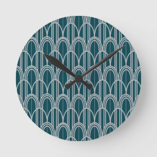 Reloj Redondo Mediano Dominios Art Deco