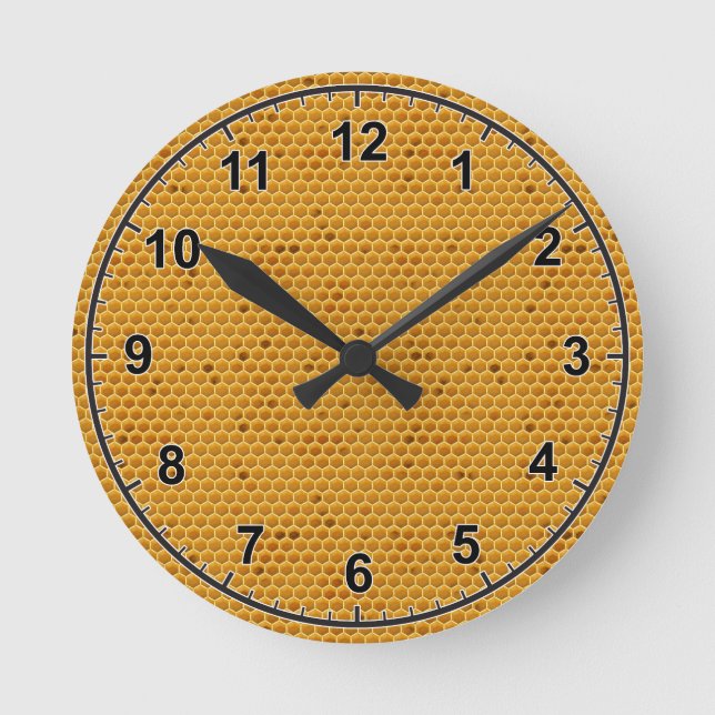 Reloj Redondo Mediano Donde está mi miel (Anverso)