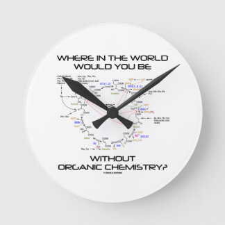 Reloj Redondo Mediano ¿Dónde Estarías En El Mundo La Química Orgánica?