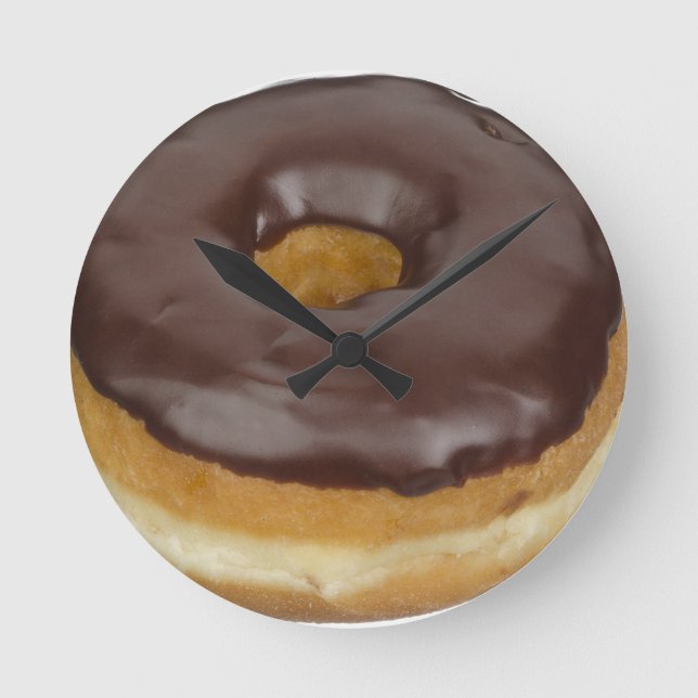RELOJ REDONDO MEDIANO DONUT DE CHOCOLATE NAVIDAD  (Anverso)