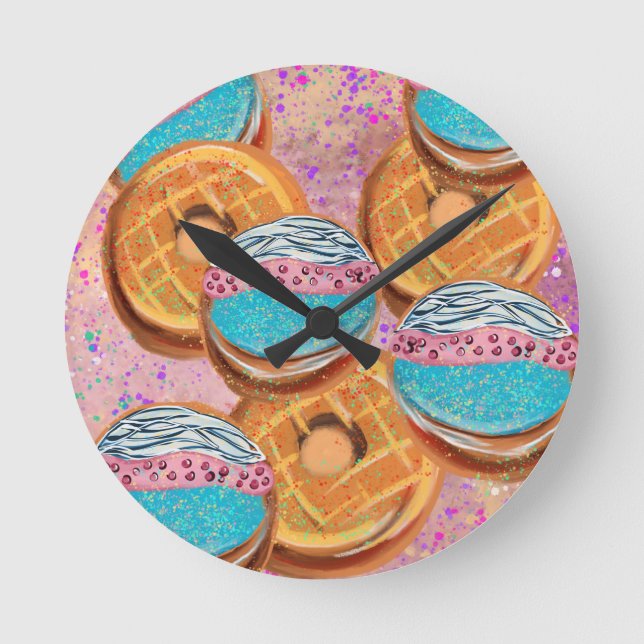 Reloj Redondo Mediano Dónuts (Anverso)