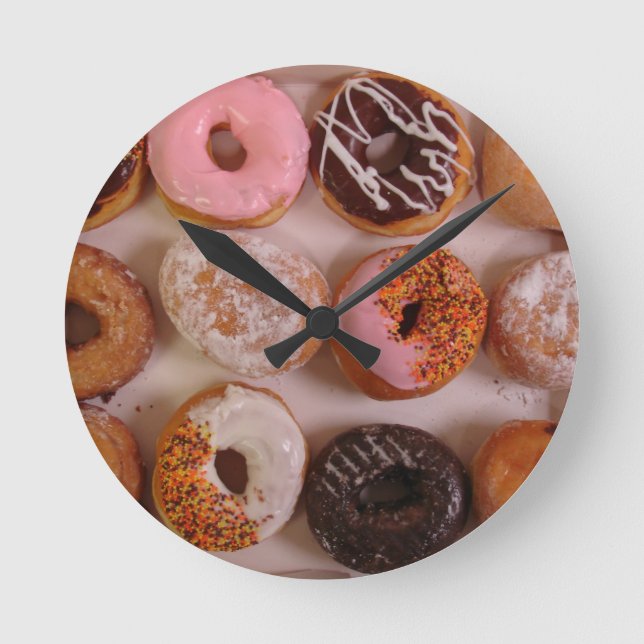 RELOJ REDONDO MEDIANO ¡DONUTS! (Anverso)