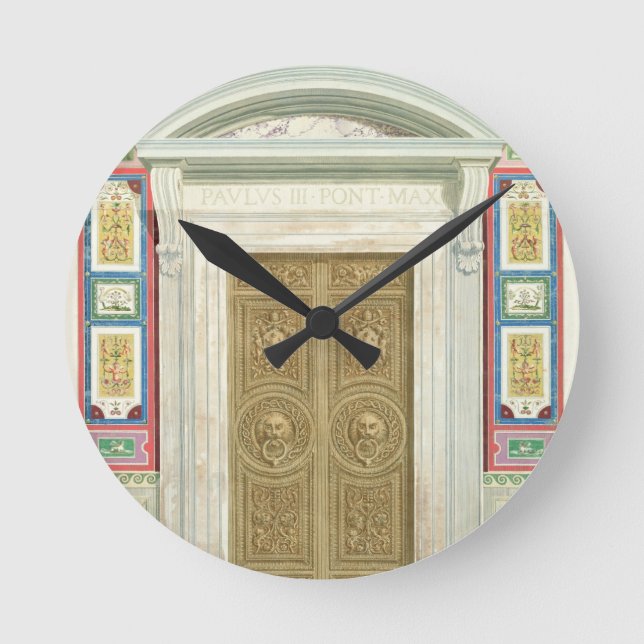 Reloj Redondo Mediano Doorway to the Raphael Loggia at the Vatican, from (Anverso)