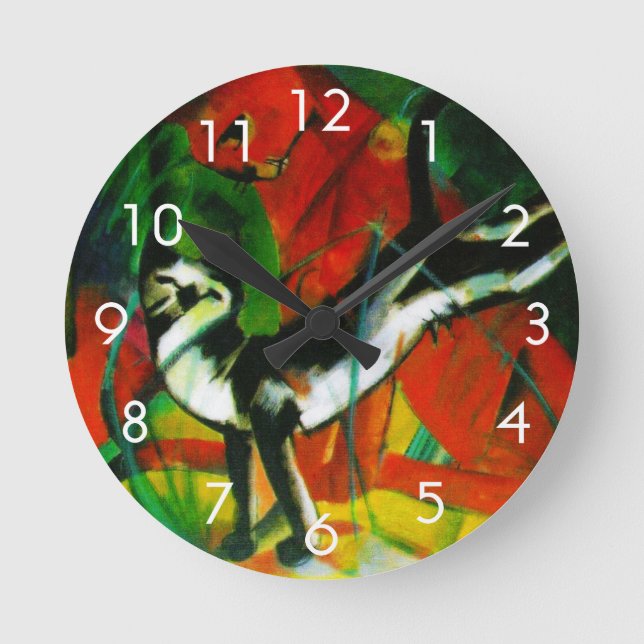 Reloj Redondo Mediano Dos gatos (Anverso)