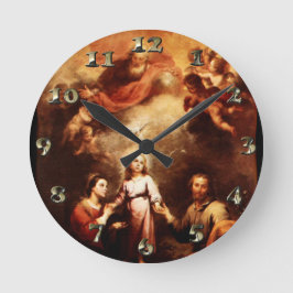 Reloj Redondo Mediano Dos Trinities - la familia santa - Murillo