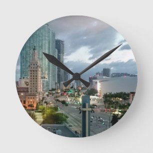 Reloj Redondo Mediano Downtown Miami